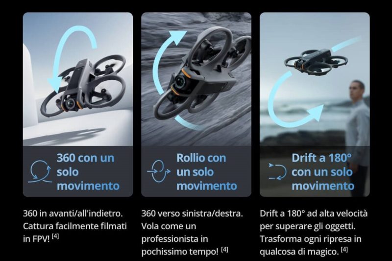DJI Avata 2 movimenti