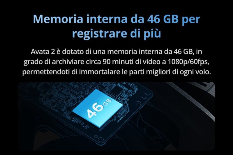 DJI Avata 2 memoria interna