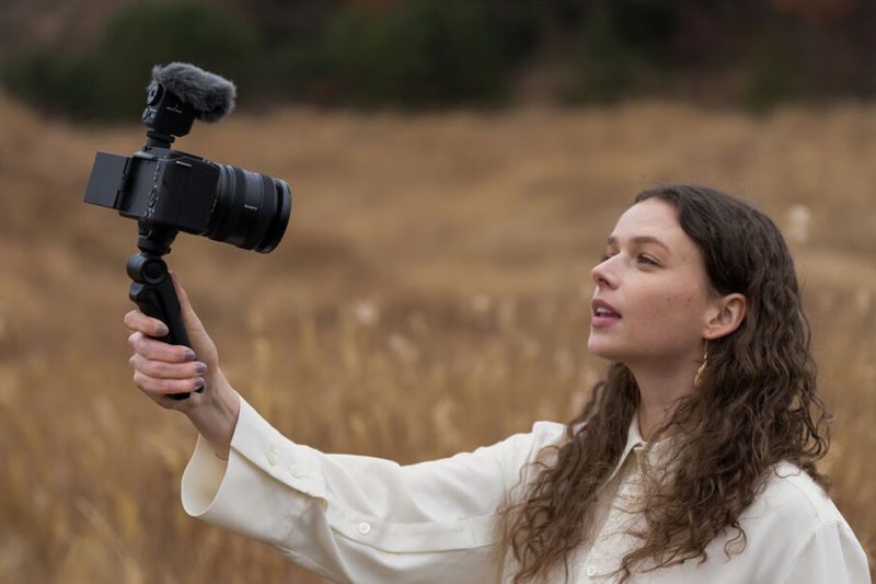 Sony SEL1625G durante un video shooting
