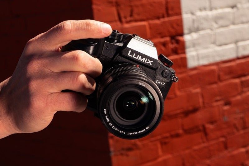 Panasonic Lumix GH7 durante uno shooting