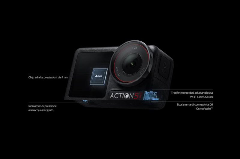DJI Osmo action 5 pro: reparto audio