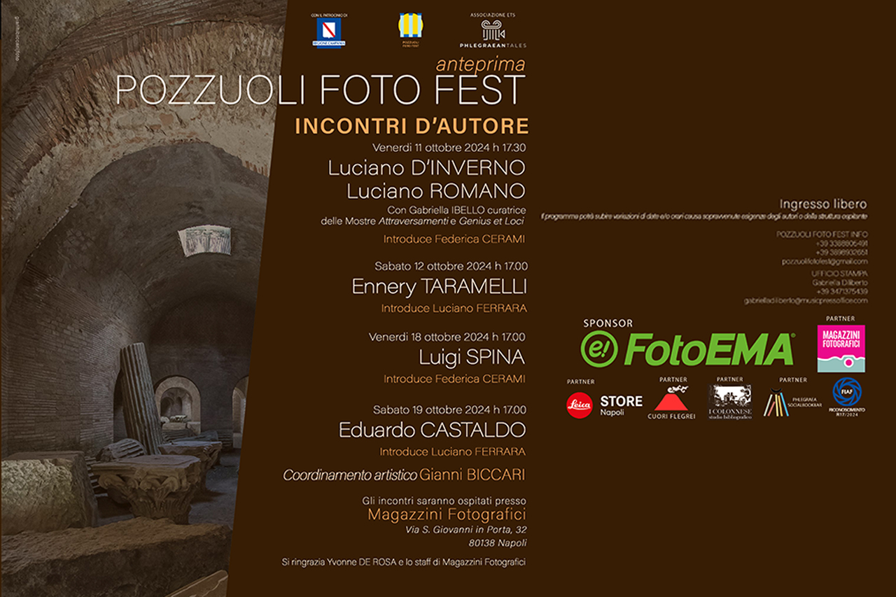 Pozzuoli Foto Fest: dall'11 al 19 ottobre programma anteprima II edizione
