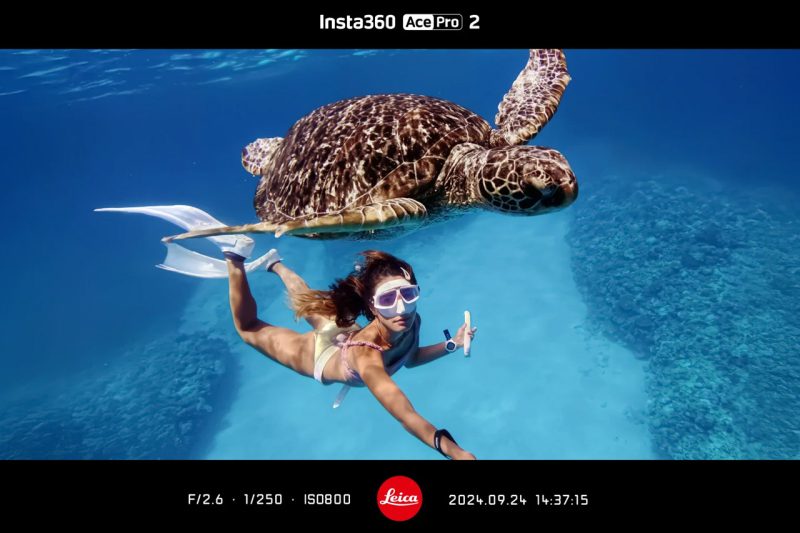 Scatto realizzato con Insta360 Ace pro 2 sott'acqua