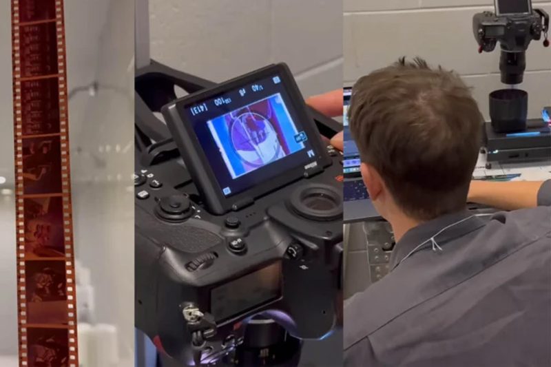 Will di AnalogueWland sviluppa e digitalizza rullini durante il match di NFL