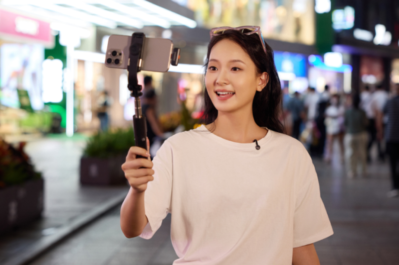 Hollyland Lark m2s durante utilizzo