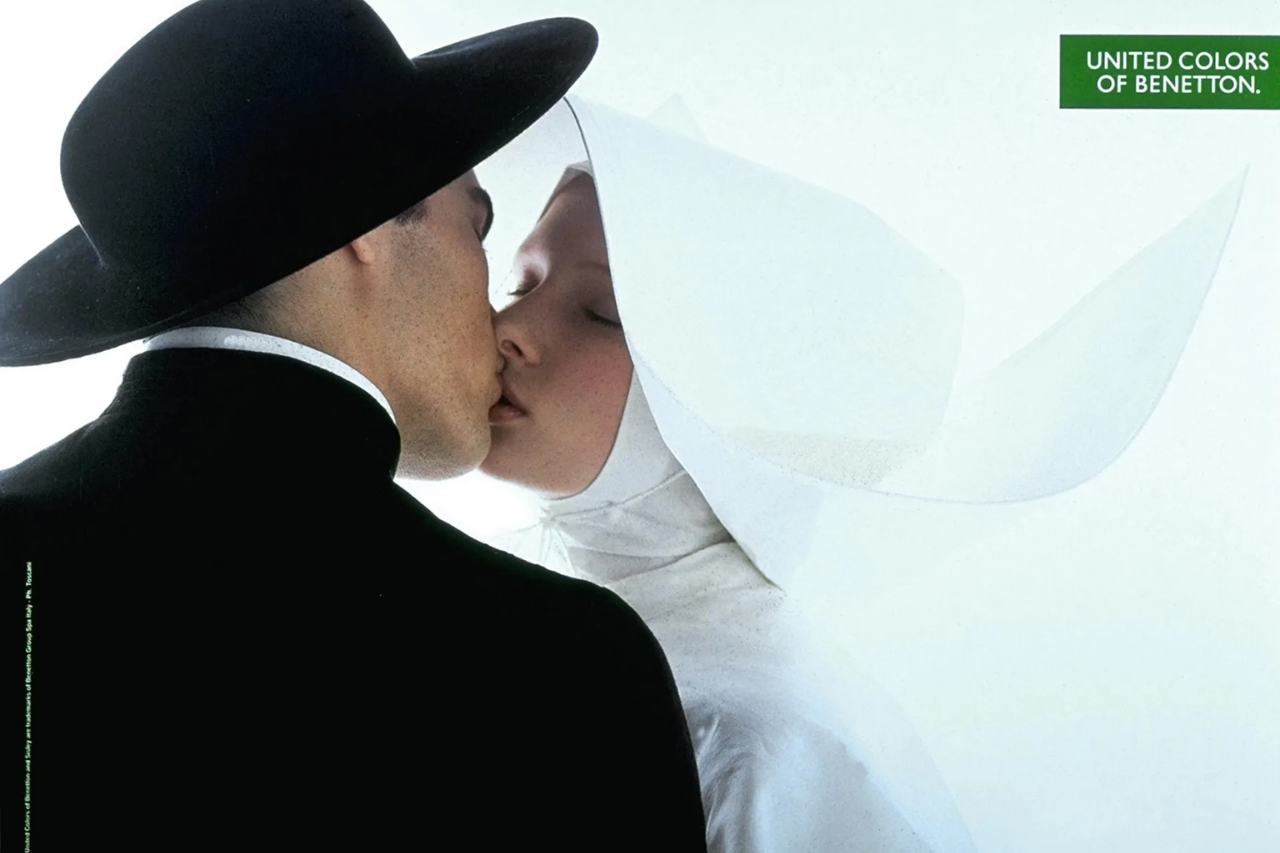 Oliviero Toscani - foto dell'IPA - Campagna realizzata per Benetton