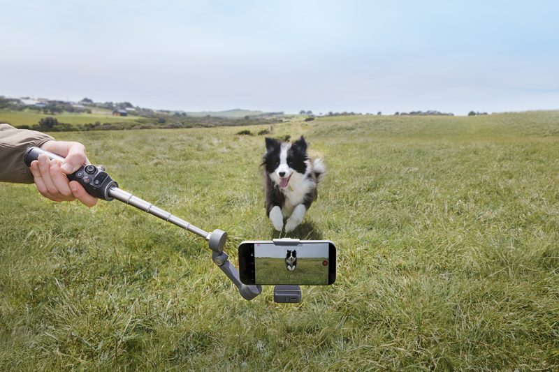DJI Osmo Mobile 7 durante utilizzo