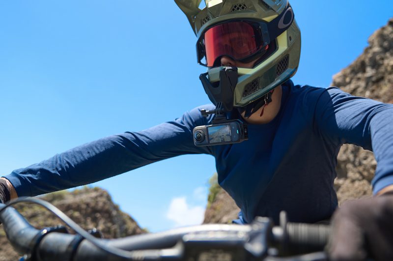 Insta360 X5 durante un utilizzo