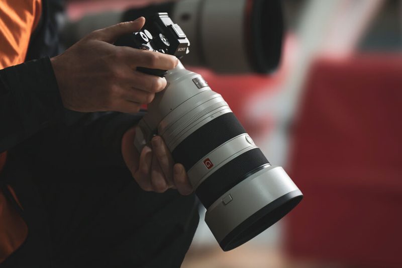 Sony fe 50-150mm f2 gm durante lo shooting