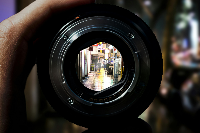 Vista attraverso l'ottica