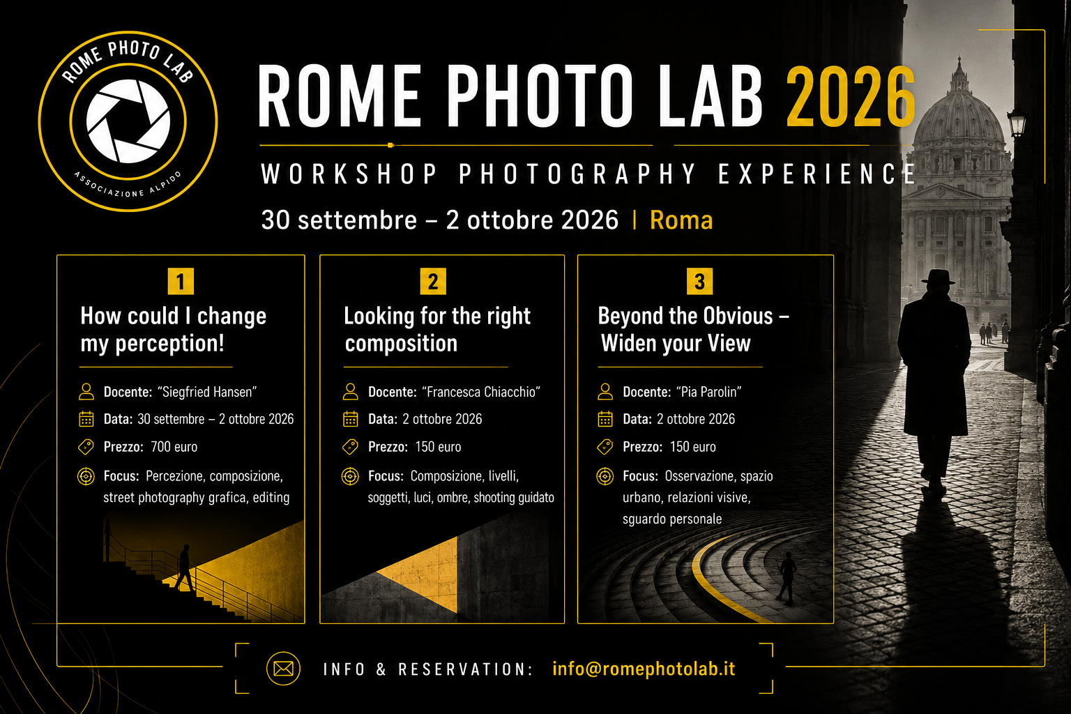 Rome Photolab 2026 workshop