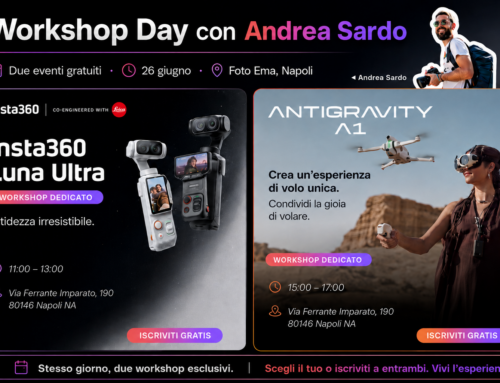 Workshop Insta360 e Antigravity per scoprire Luna e A1.