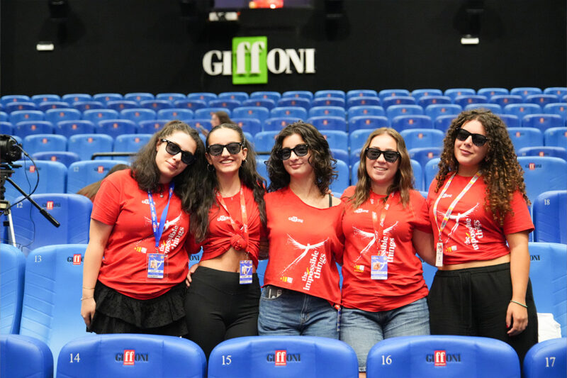 Ragazzi partecipano al Giffoni FIlm festival