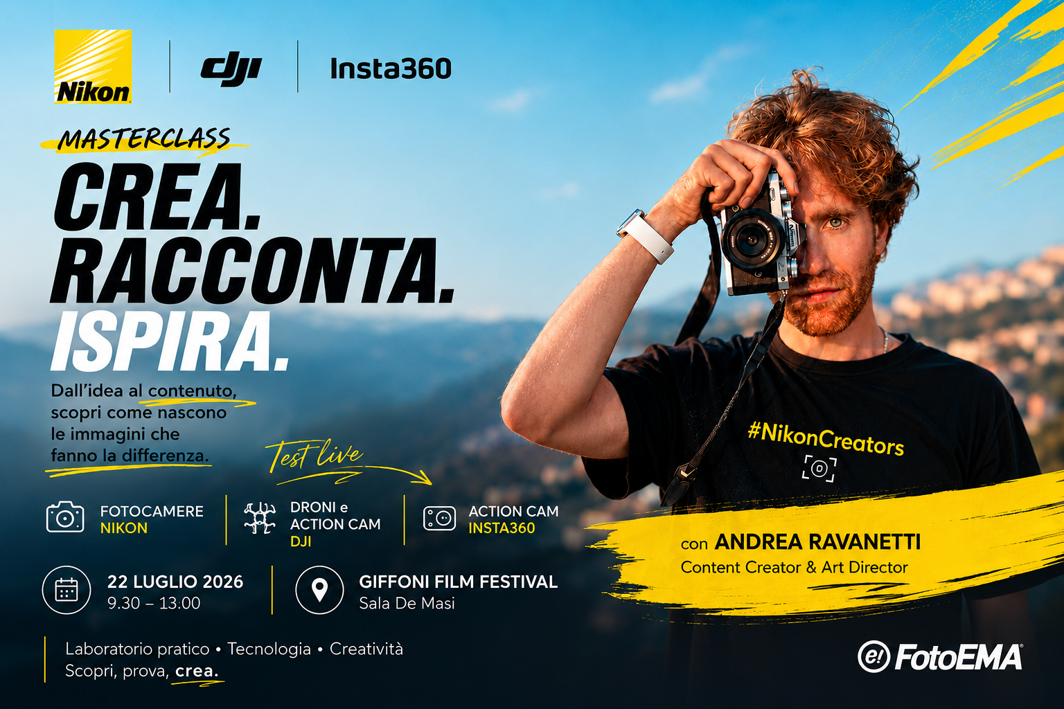 "Creator per un giorno" Andrea Ravanetti e Nital a Giffoni