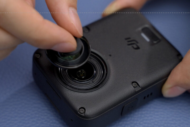 Dji Osmo 360 II: lenti sostituibili