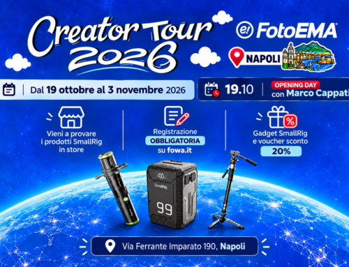 SmallRig Creator Tour 2026 da Foto Ema a Napoli: touch&try, gadget e voucher.
